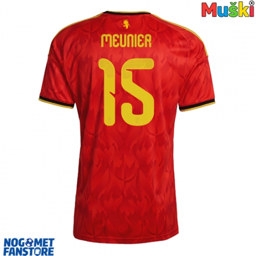 Belgija Thomas Meunier #15 Domaci Dres SP 2026 Kratak Rukav